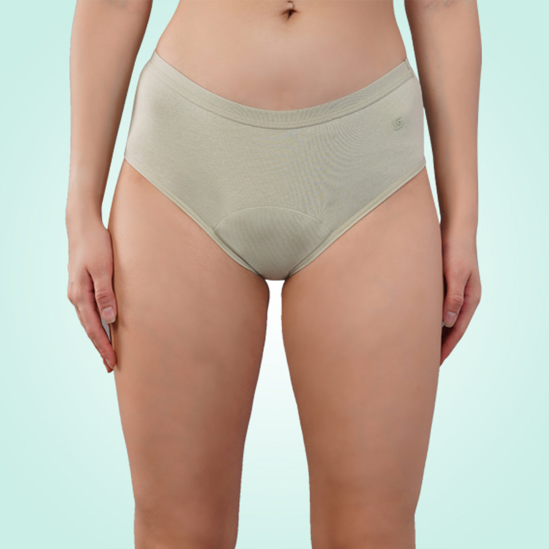 Cotton Period Panty (Hipster) (1 pc)Fig Green