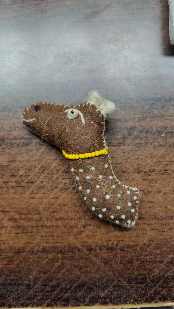 Hump Hustle Handcrafted Felt Camel Key Ring Inspired by Desert Life