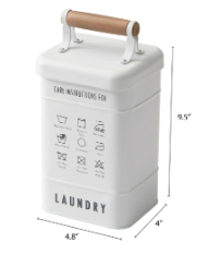 Iron Laundry Box With Spoon Set of 3