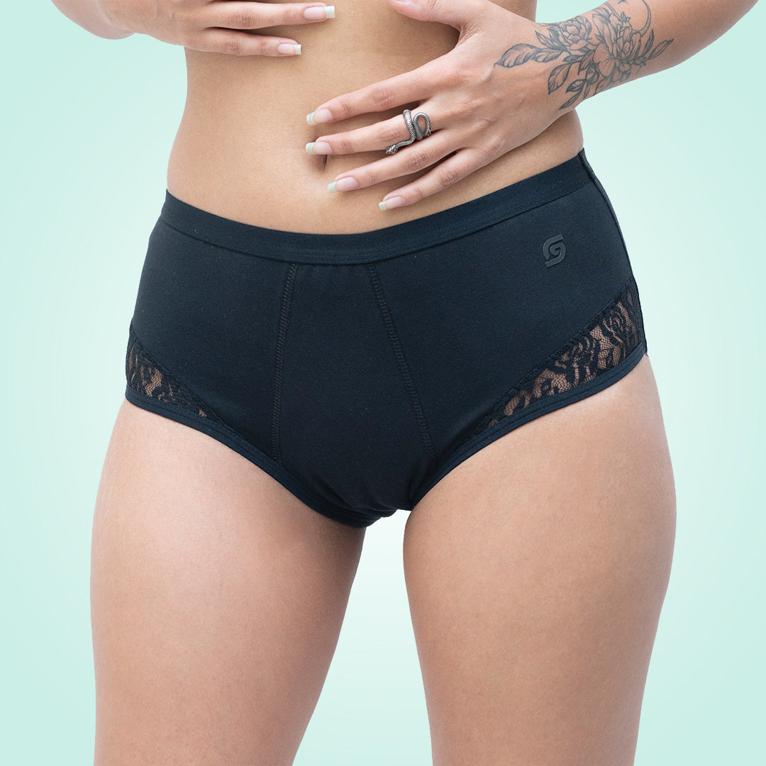 Discharge Undies (Organic Cotton) (Brief) Black