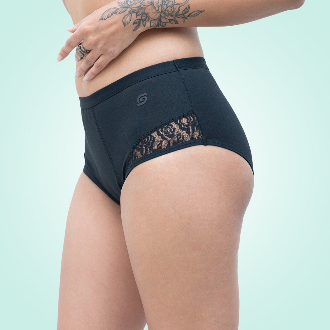 Discharge Undies (Organic Cotton) (Brief) Black