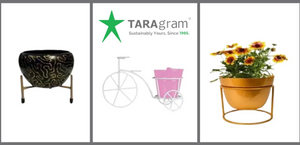 5 Best Eco-Friendly Planters for Indian Homes from Taragram (Recycled Metal, Unique Designs & More!)