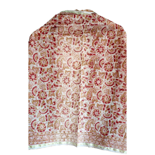 Chanderi Hand Block Printed Dupatta