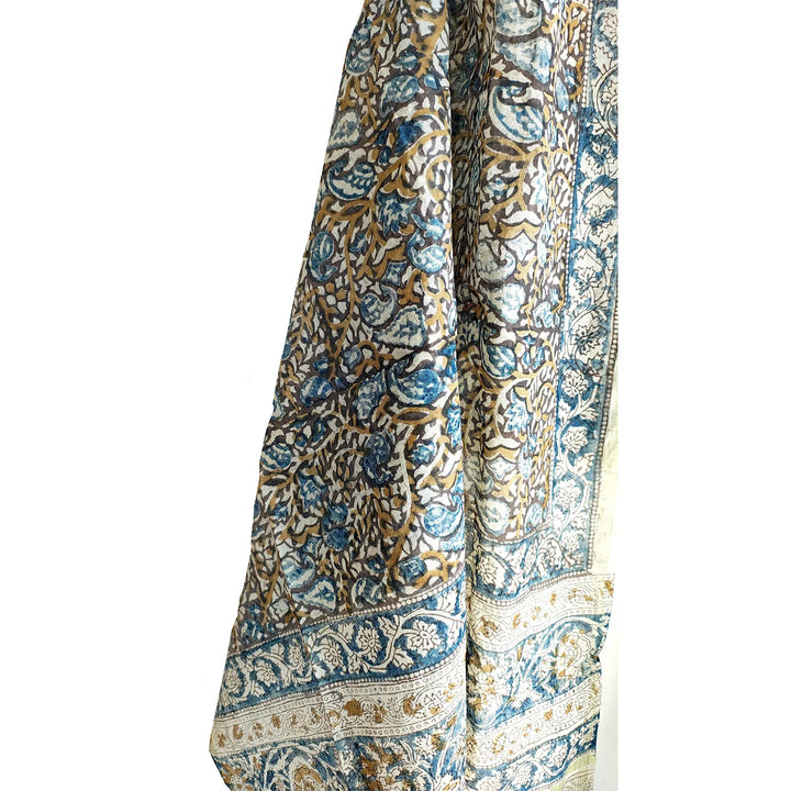 Chanderi Hand Block Printed Dupatta