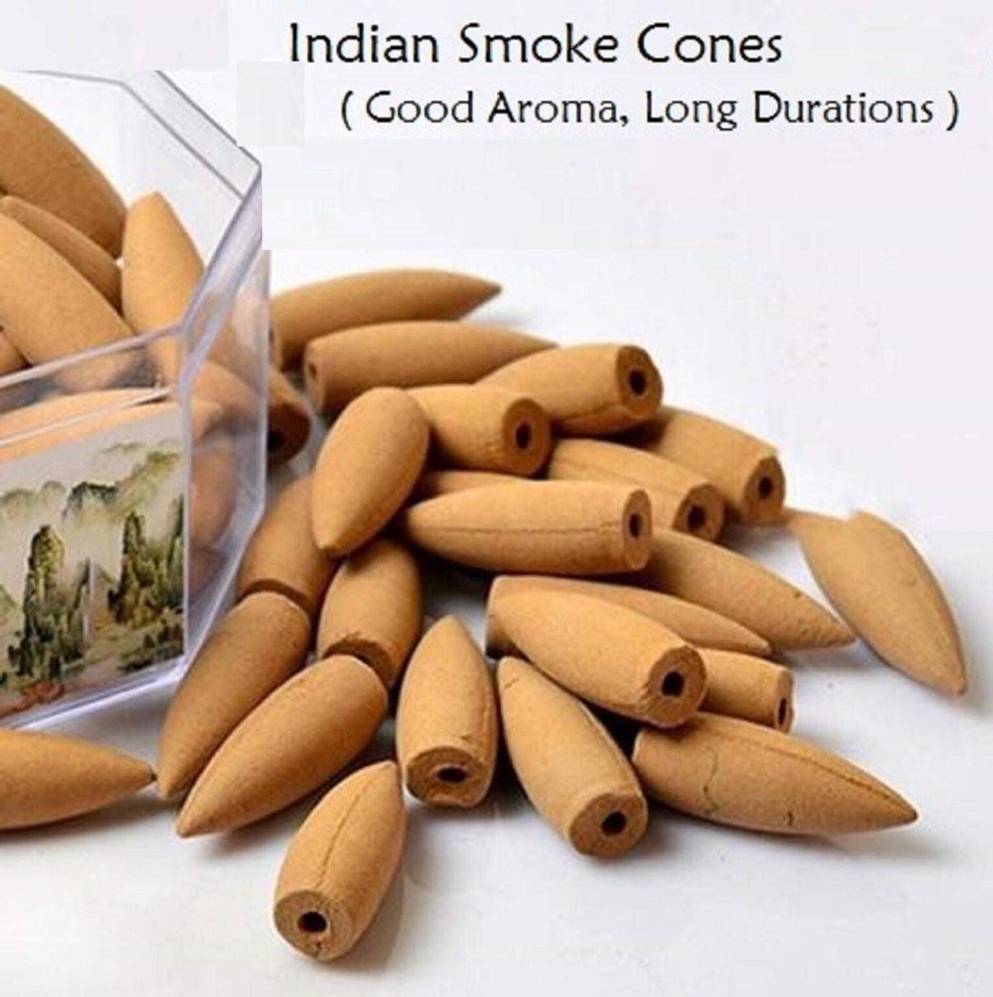 Ganesha Smoke Backflow Cone Incense Holder with 20 Cones Decorative Showpiece – 12.5 cm (Polyresin, Blue, Brown)