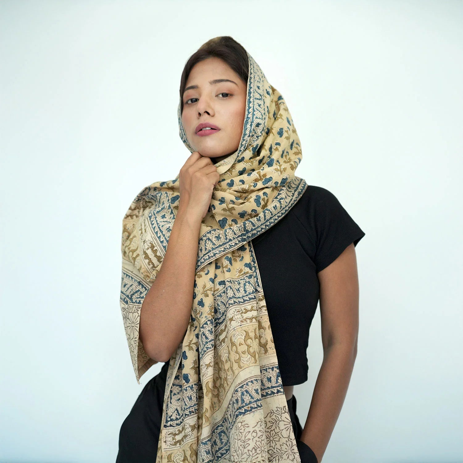 Women's Kalamkari Cotton Stole