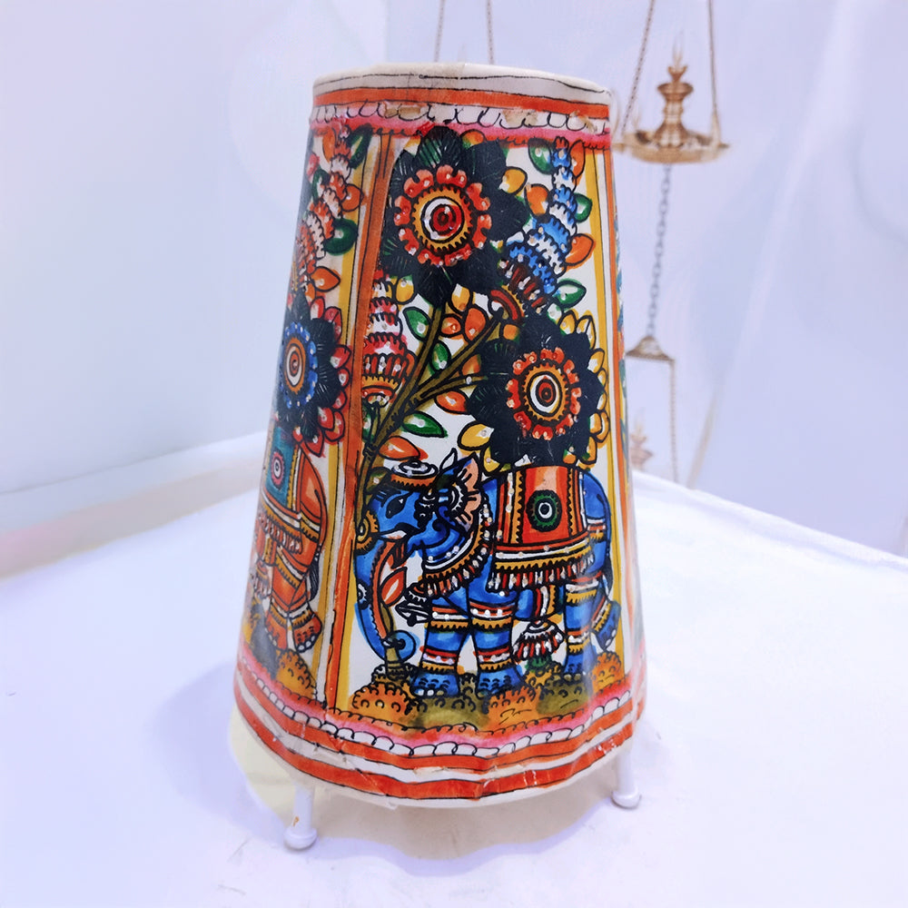 Lamp Shades  Round Blue Elephant