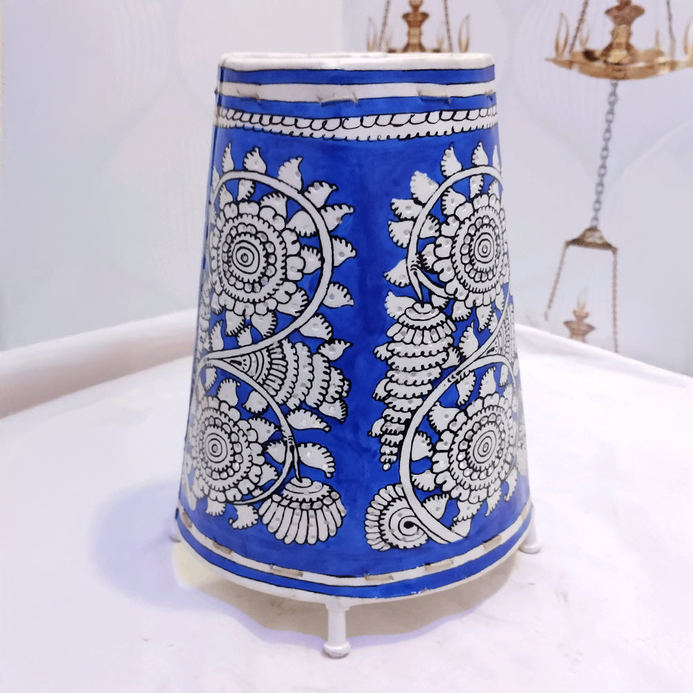 Lamp Shades  Round Blue Flower