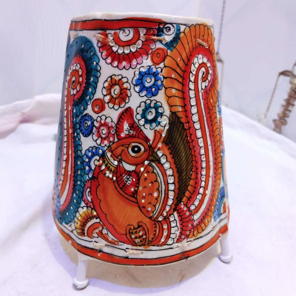 Lamp Shades Round Orange  Peacock