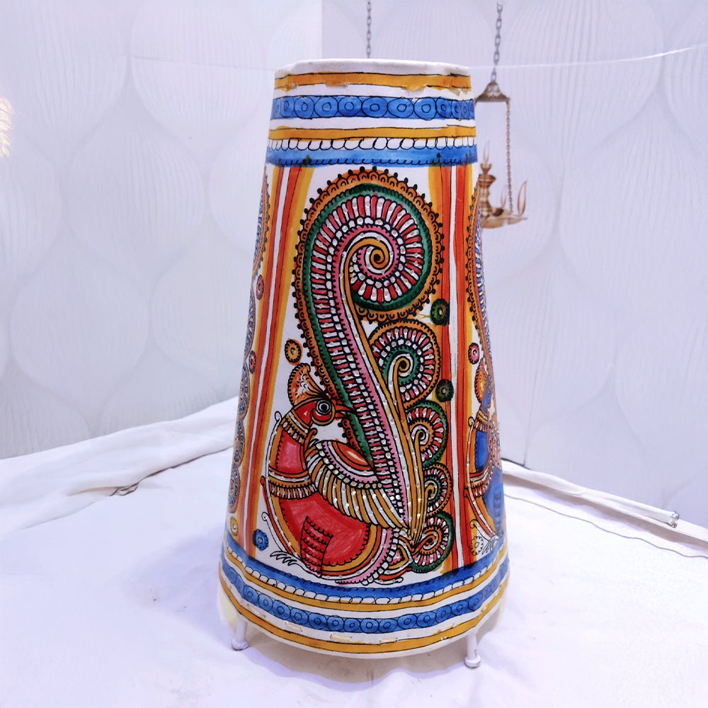 Lamp Shades  Round Orange Peacock