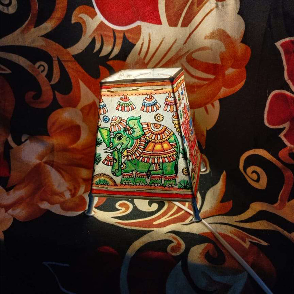 Lamp Shades Square Green  Elephant