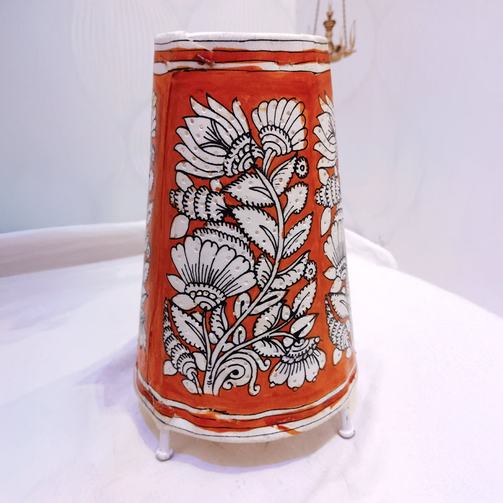 Lamp Shades  Square  Orange Flowers