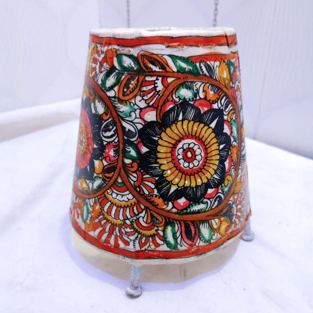Lamp Shades Round Orange Flowers