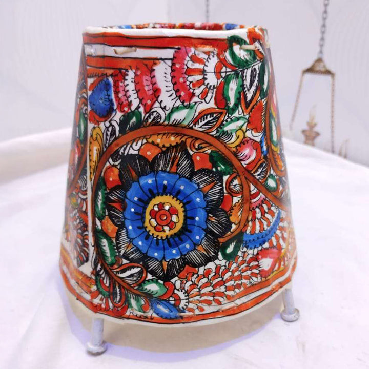 Lamp Shades Round Blue Flowers