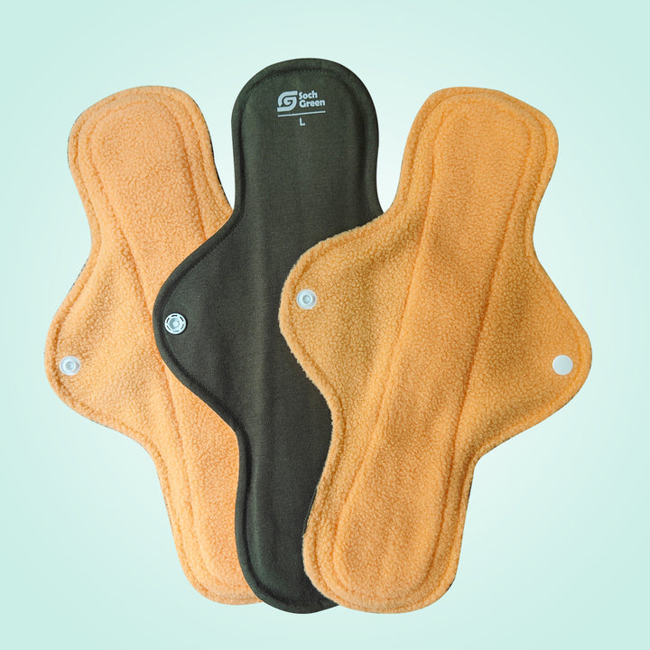 Urine Leak Reusable Cloth Pads (Quick Dry) (3 pcs)