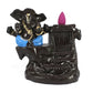 Ganesha Smoke Backflow Cone Incense Holder with 20 Cones Decorative Showpiece – 12.5 cm (Polyresin, Blue, Brown)