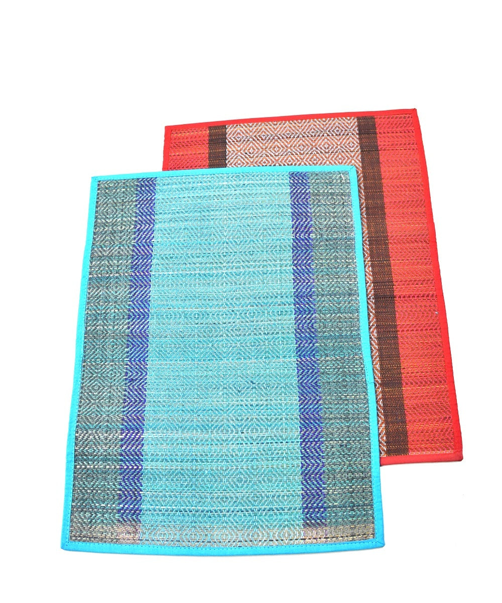 Handcrafted Eco-Friendly Table Mat Set (Colour) – 6 Placemats + 1 Table Runner