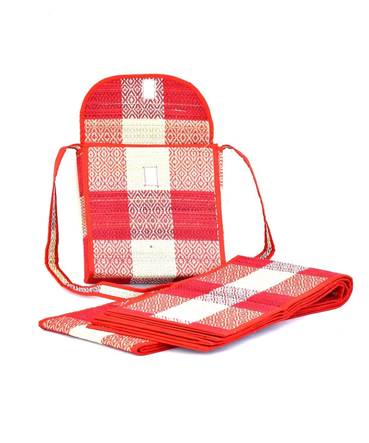 Madhurkathi Heritage Travel Beach Mat with Bag