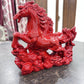 Red Galloping Horse Sculpture – Symbol of Strength & Progress