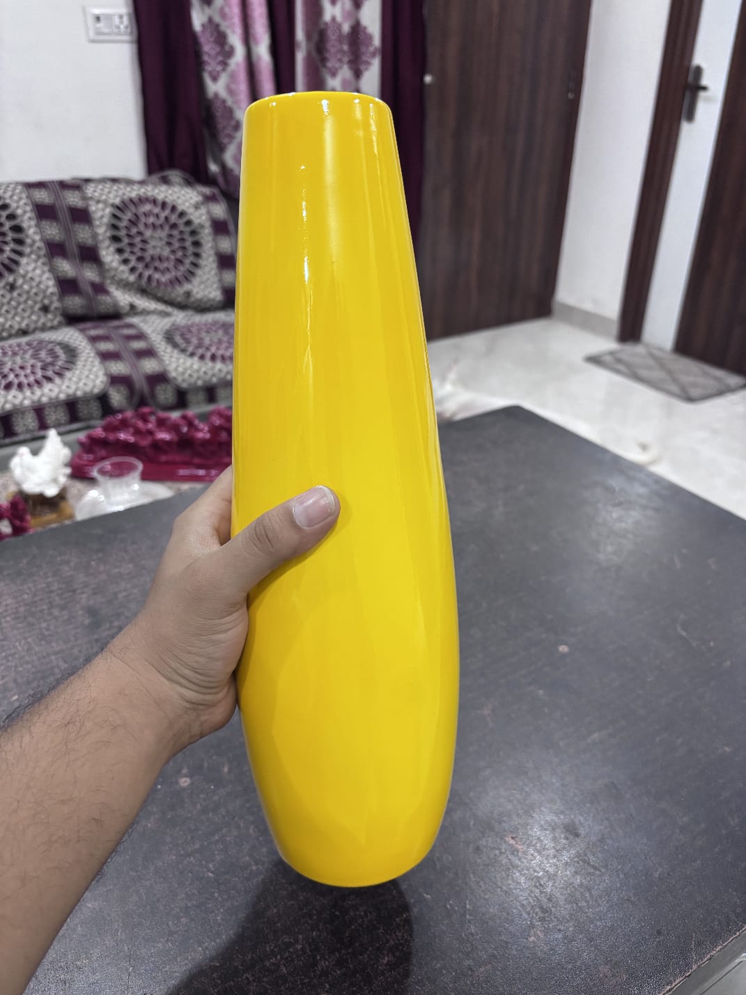 Vastu Vase Long – Handcrafted Figurine, 14 Inch