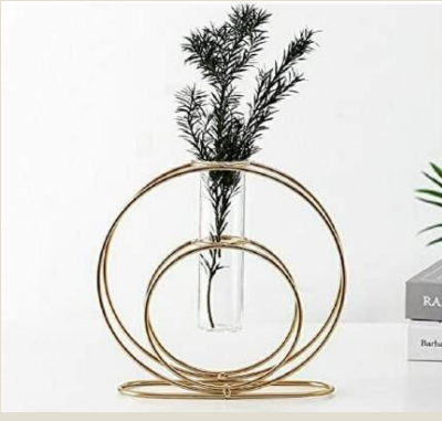 Double Rings Stand With test Tube Flower Vase