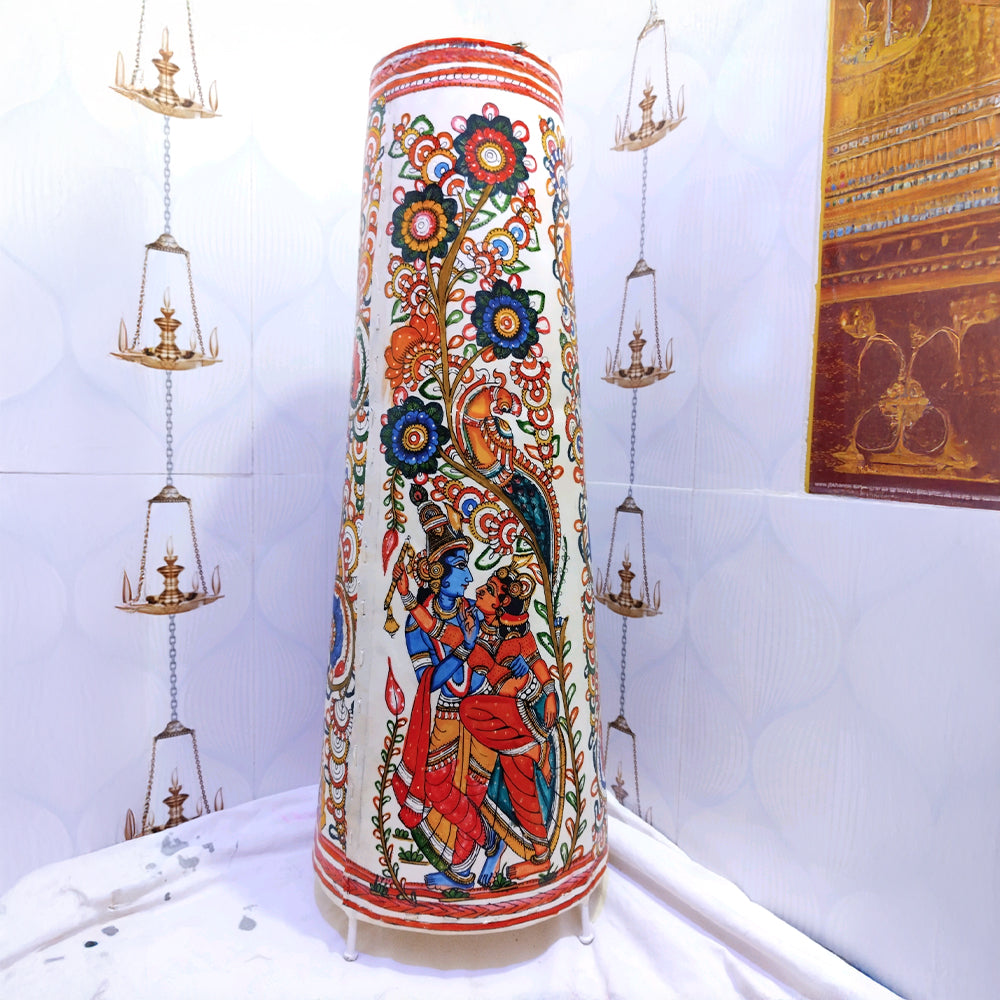 Lamp Shades  Round Radha Krishna