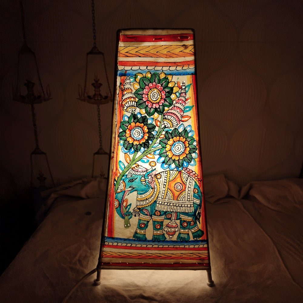 Lamp Shades Square Multi Colour Elephant