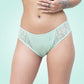 Organic Everyday Undies (Bikini) (6pc)  Green Fig, Lavender Checks , Lavender
