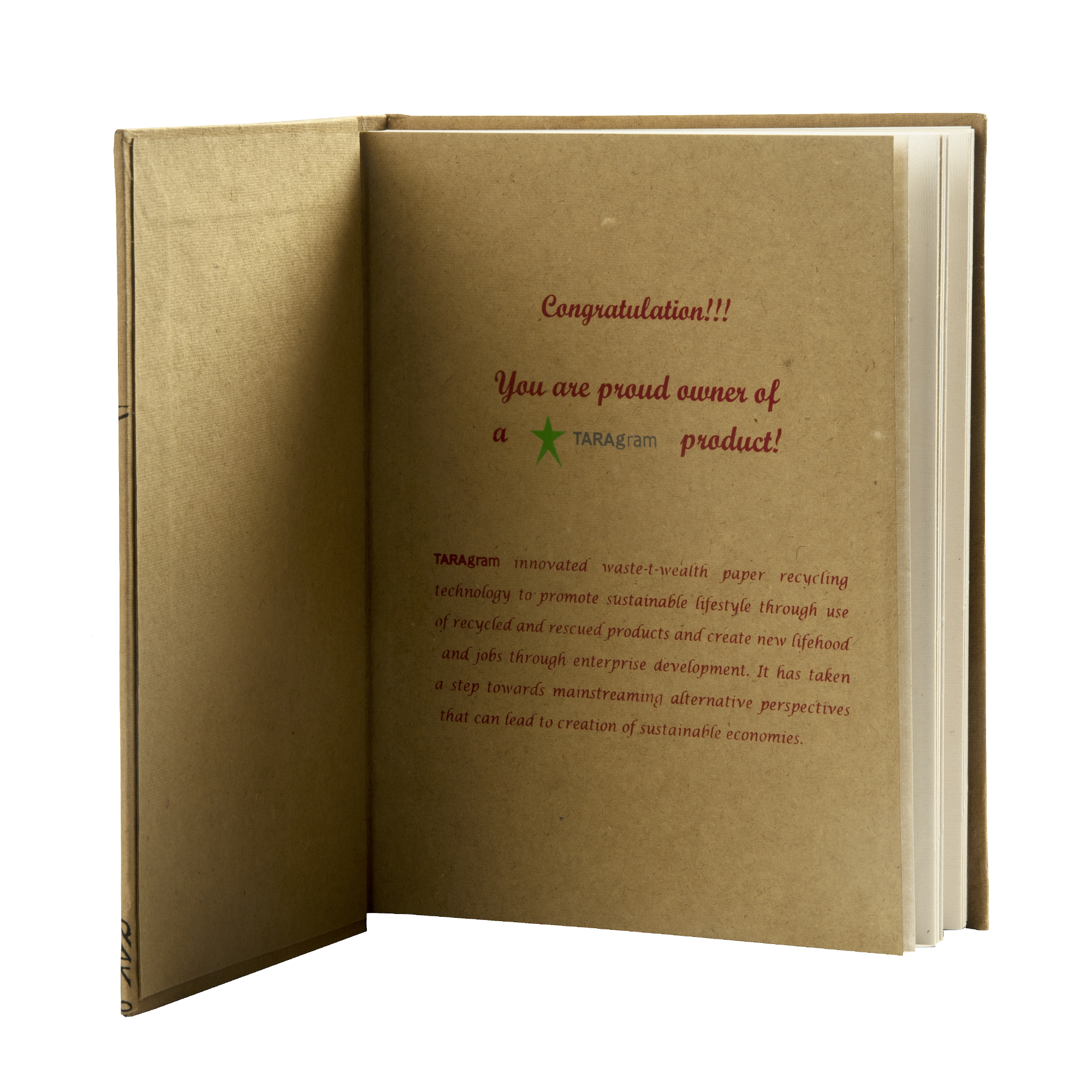 Logo EverGreen Bamboo Notebooks with Recycled Paper (80 Sheets)